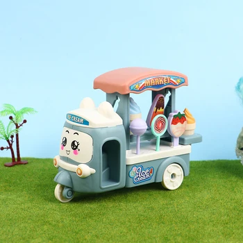 1 шт. коляска для кукол, автомобиль с десертом и мороженым, аксессуары для кукольного домика, милая кавайная игра для детей, миниатюрная новинка