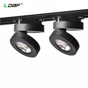 [DBF] Ультратонкий 2 Провода 3 Вт 7 Вт 5 Вт Рельсовый Светильник COB Rail Spotlight LED Track Light AC220V Черный/Белый Направляющий Рельсовый светильник