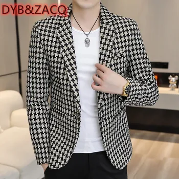 DYB & ZACQ 2023 Новый мужской костюм, трендовое пальто для стройного парня, модный и красивый Маленький костюм для отдыха 8716