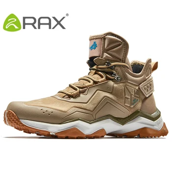RAX/мужская водонепроницаемая противоскользящая походная обувь, Треккинговая женская обувь для альпинистов, зимние кроссовки для прогулок, утепленные охотничьи ботинки