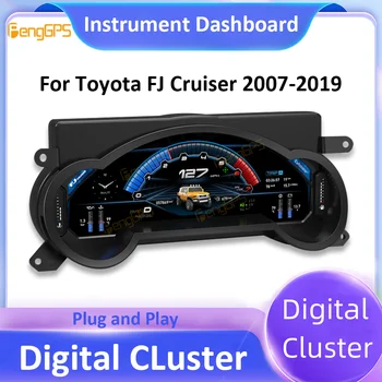 Автомобильный Экран Оригинальный Цифровой Кластер Для Toyota FJ Cruiser 2007-2019 Виртуальный Инструмент LCD Carplay Панель Приборной панели Головного устройства GPS