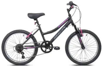 Детский горный велосипед Kobra для девочек BCA, 20 дюймов, черный/розовый