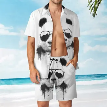 Комплект из 2 предметов, стильный мужской пляжный костюм с рисунком, крутые покупки, Размер Eur