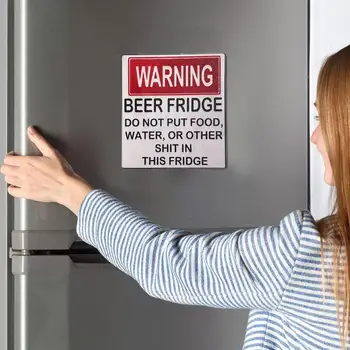 Магнит на холодильник для пива, забавный предупреждающий магнит 