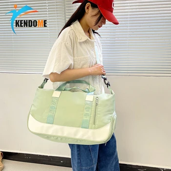 Свежая Дорожная сумка Многофункциональная сумка для хранения багажа Большой емкости Для женщин, занимающихся плаванием X387
